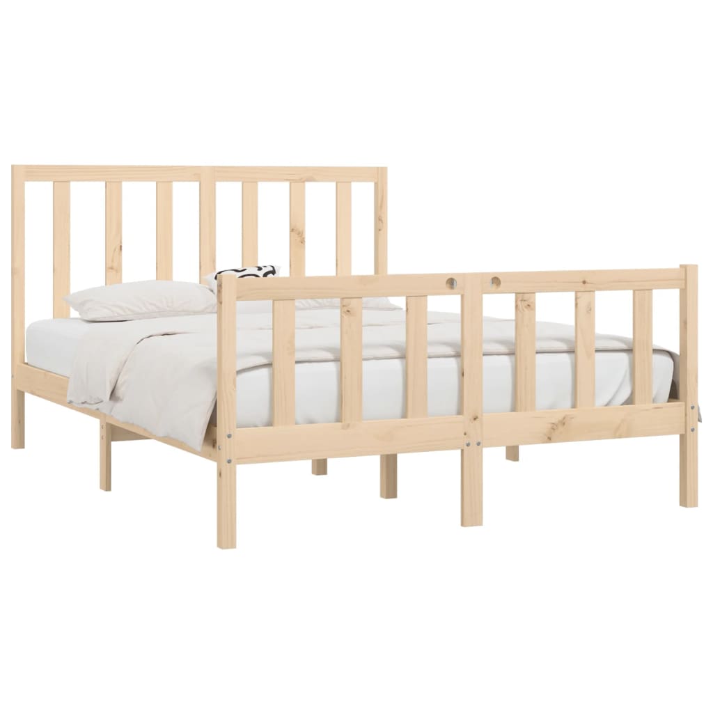 Bed Frame without Mattress 120x200 cm Solid Wood