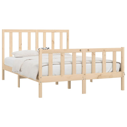 Bed Frame without Mattress 120x200 cm Solid Wood