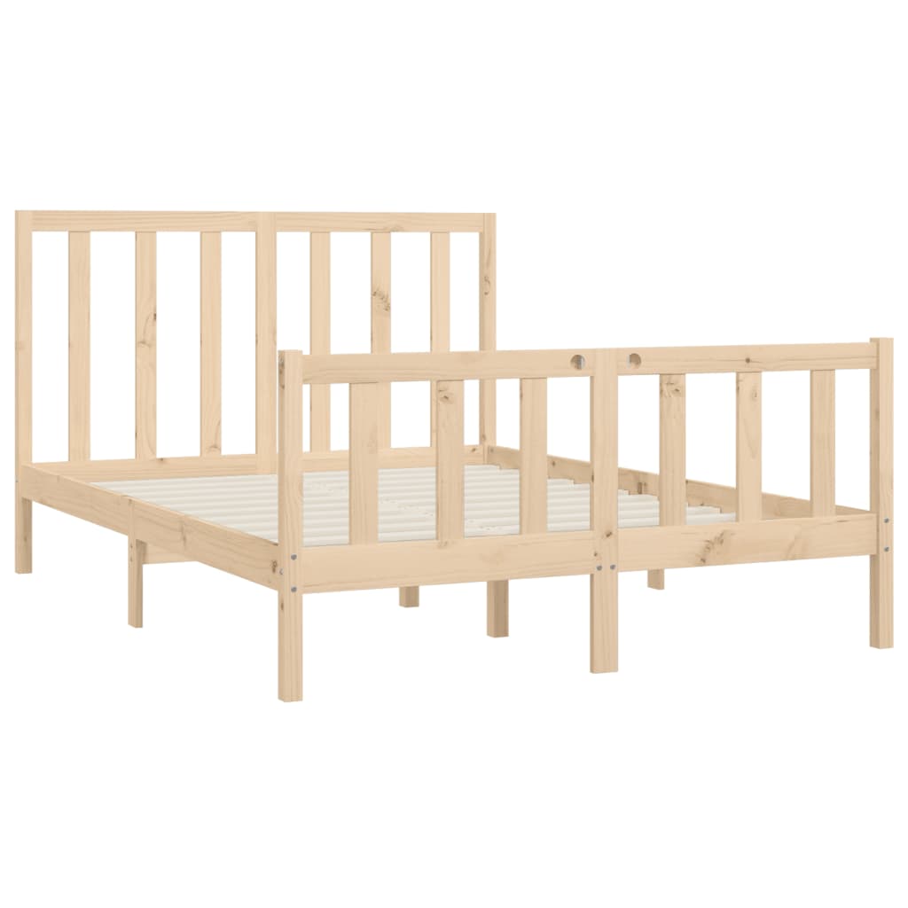 Bed Frame without Mattress 120x200 cm Solid Wood