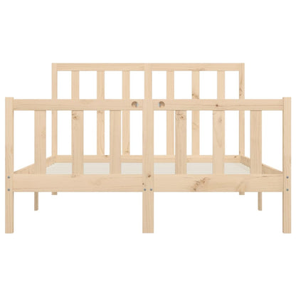 Bed Frame without Mattress 120x200 cm Solid Wood