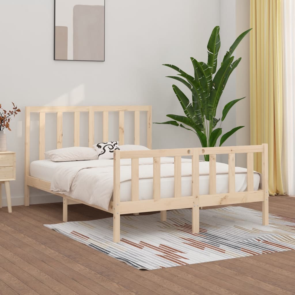 Bed Frame without Mattress 120x200 cm Solid Wood