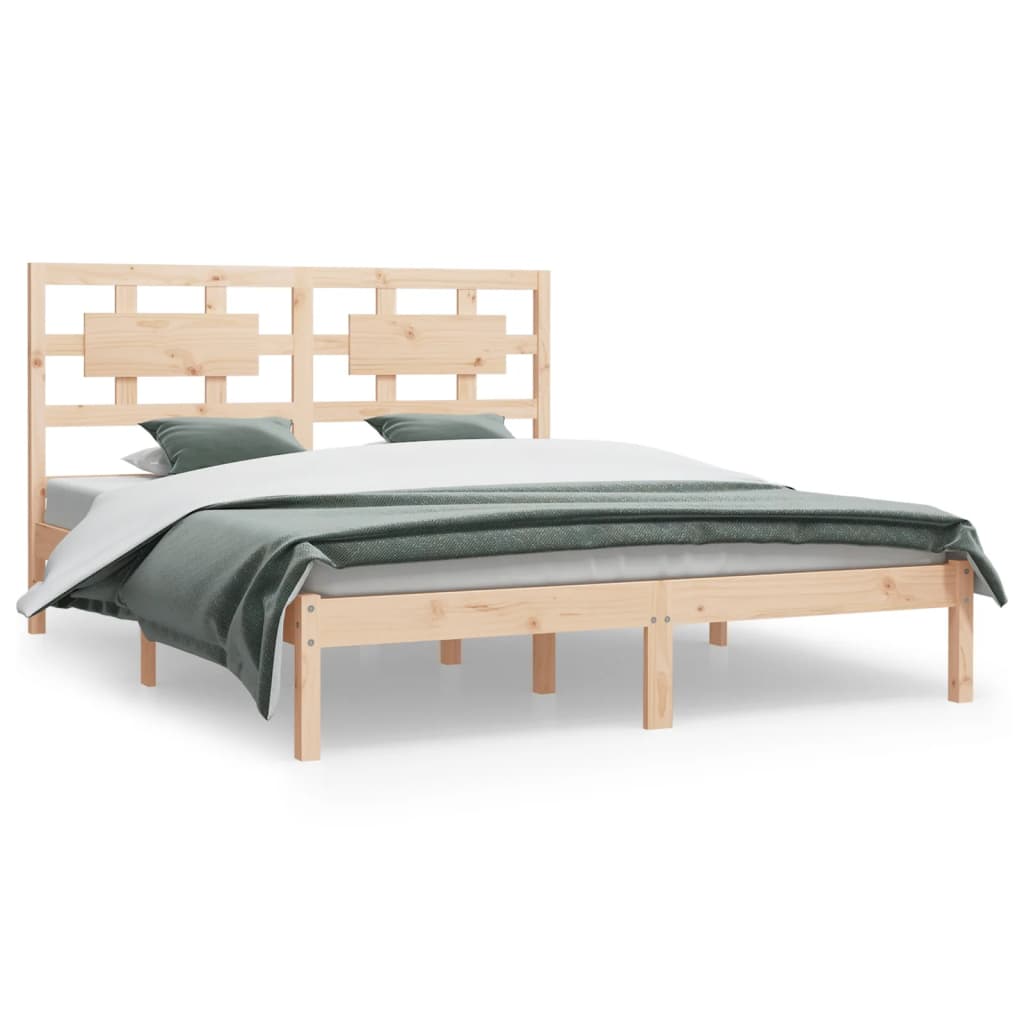 Bed Frame Solid Wood Pine 140x200 cm