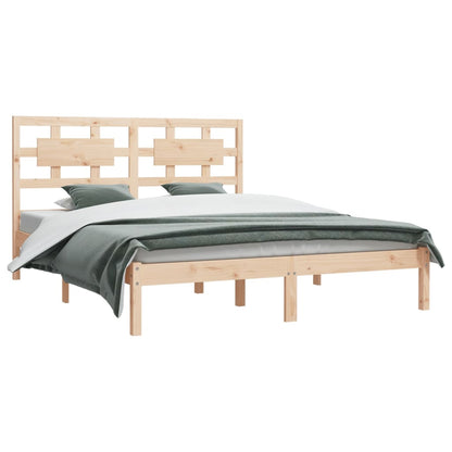 Bed Frame Solid Wood Pine 140x200 cm