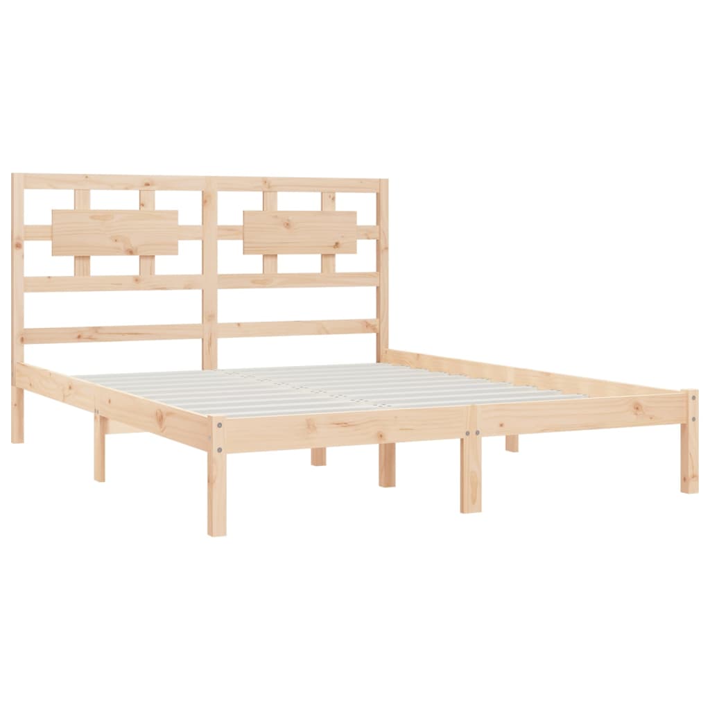 Bed Frame Solid Wood Pine 140x200 cm