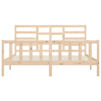 Bed Frame Solid Wood Pine 200x200 cm