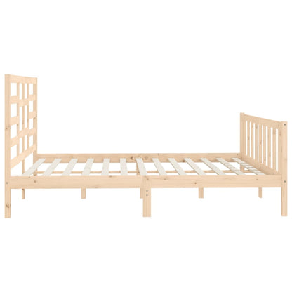 Bed Frame Solid Wood Pine 200x200 cm