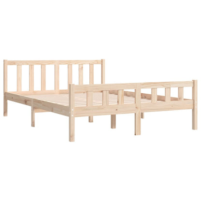 Bed Frame Solid Wood 135x190 cm Double