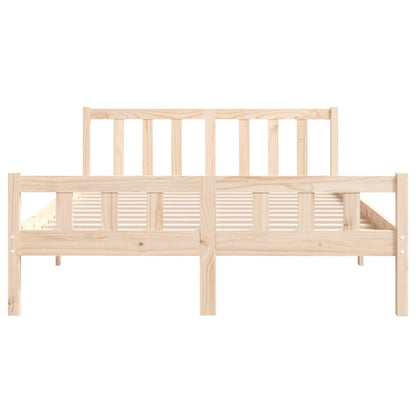 Bed Frame Solid Wood 135x190 cm Double