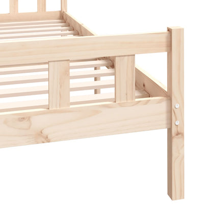 Bed Frame without Mattress Solid Wood King Size