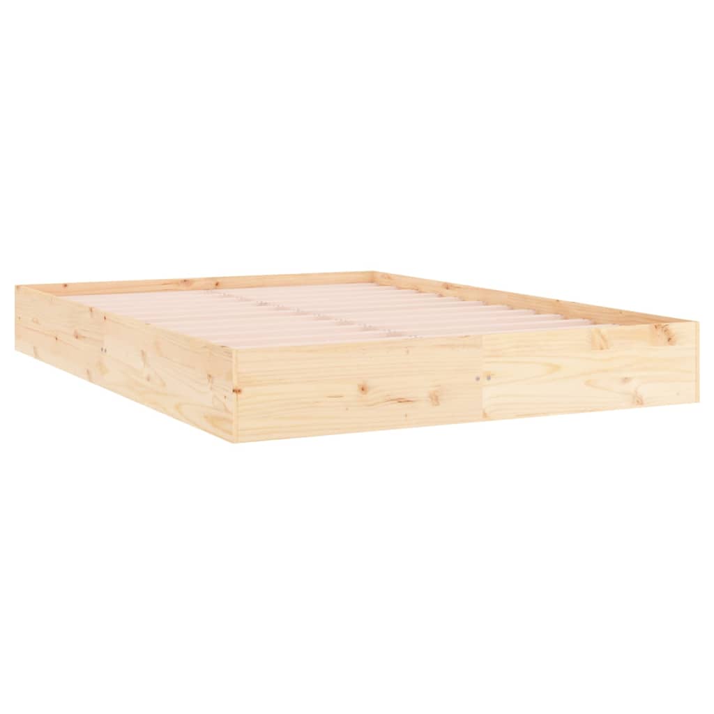 Bed Frame Solid Wood 140x200 cm