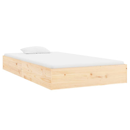 Bed Frame without Mattress Solid Wood 90x200 cm