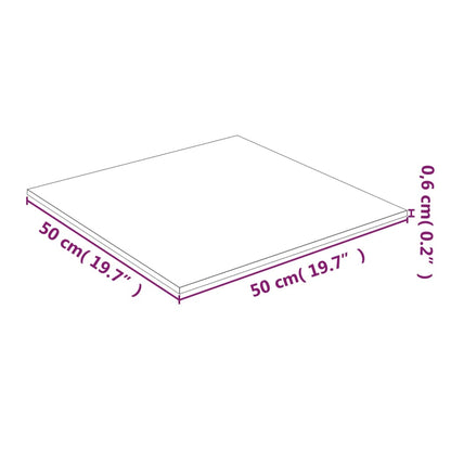 Table Top Transparent 50x50 cm Tempered Glass