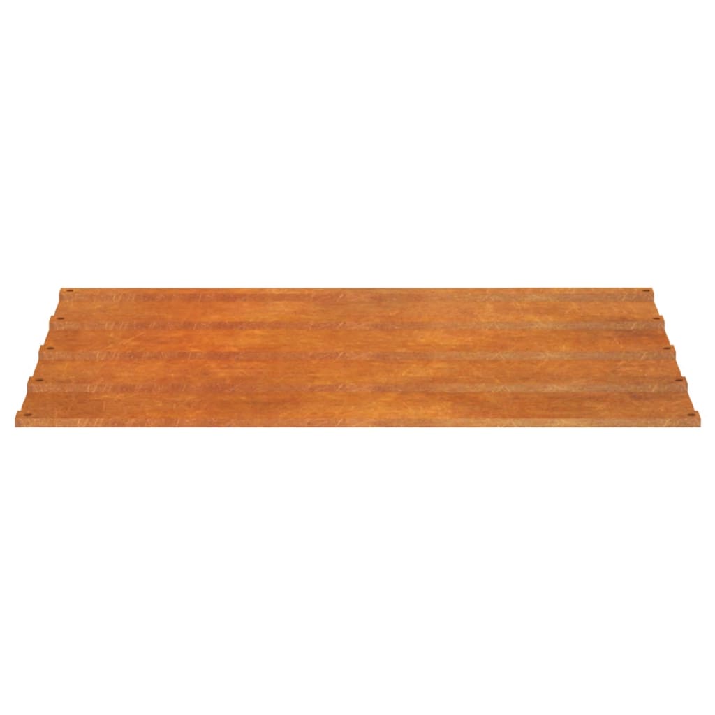 Roof Panels 12 pcs Rusty 100x44 cm Corten Steel