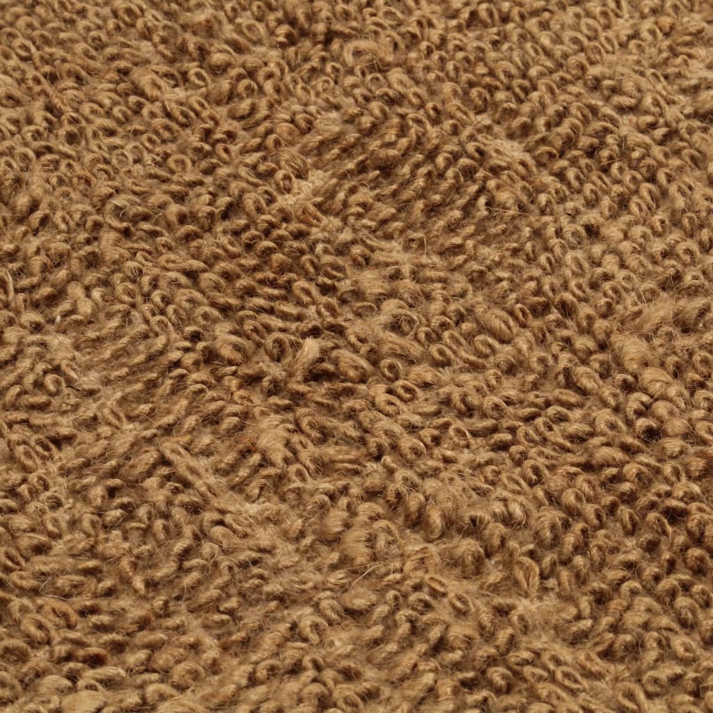 Handmade Loop Pile Rug 180x250 cm Jute and Cotton