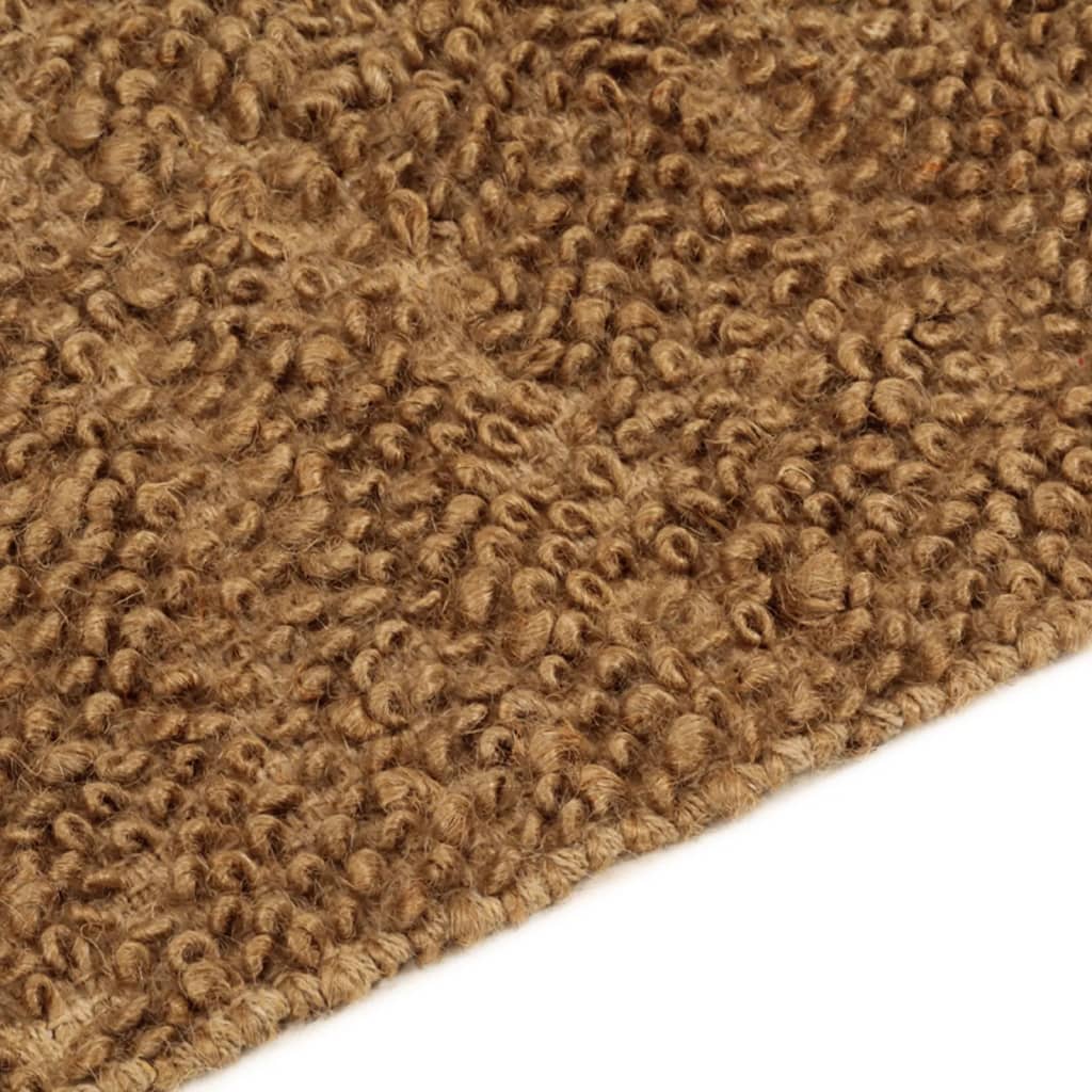 Handmade Loop Pile Rug 180x250 cm Jute and Cotton