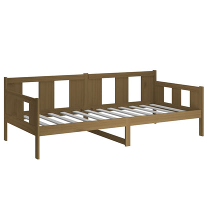 Day Bed Honey Brown Solid Wood Pine 90x200 cm