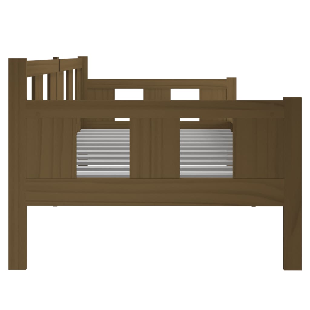 Day Bed Honey Brown Solid Wood Pine 90x200 cm