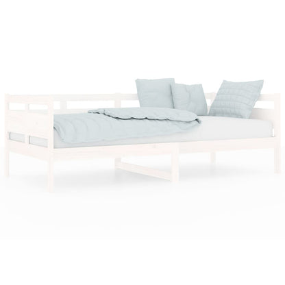 Day Bed White Solid Wood Pine 90x200 cm