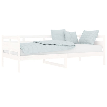 Day Bed White Solid Wood Pine 90x200 cm