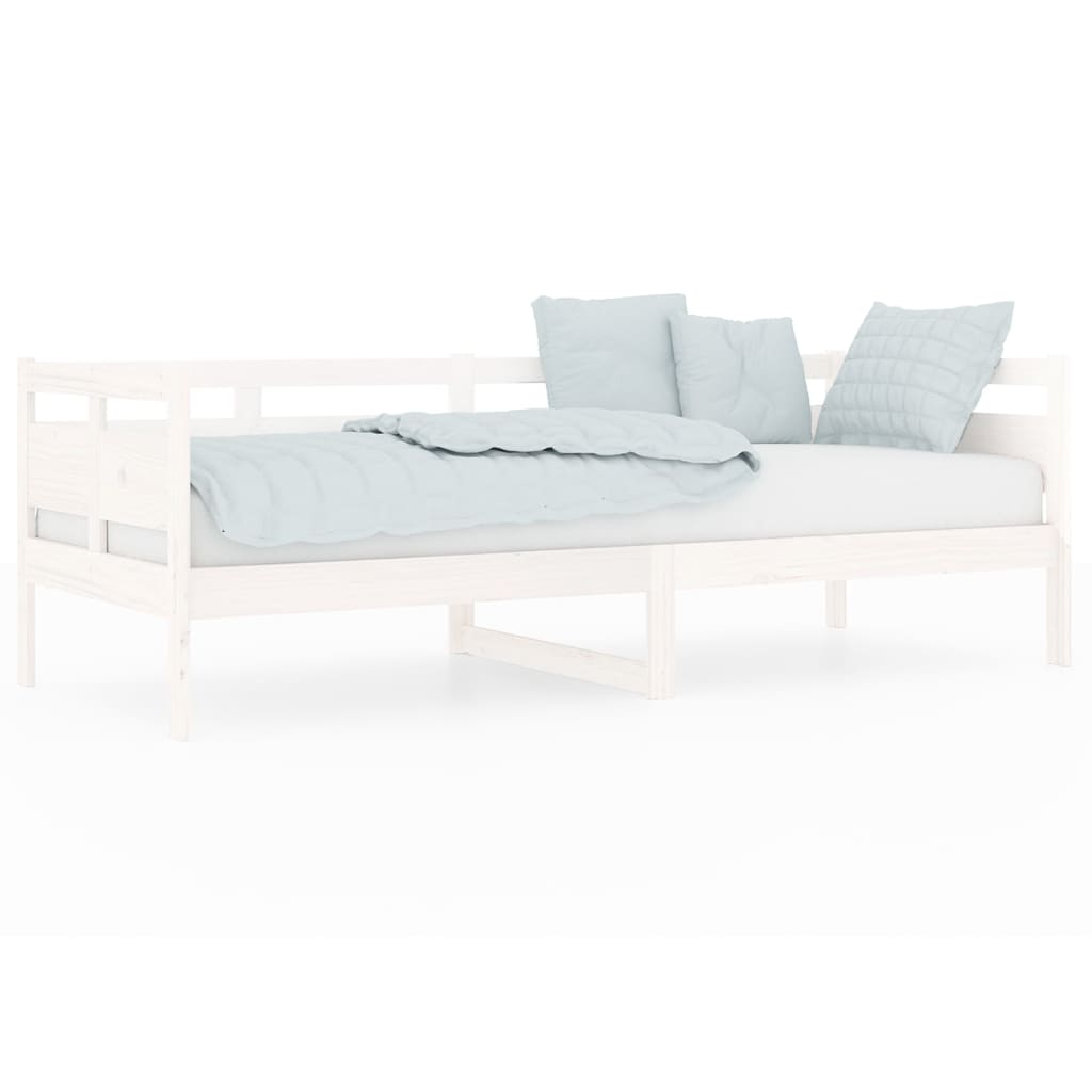 Day Bed without Mattress White Solid Wood Pine 80x200 cm