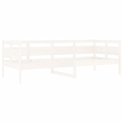 Day Bed without Mattress White Solid Wood Pine 80x200 cm