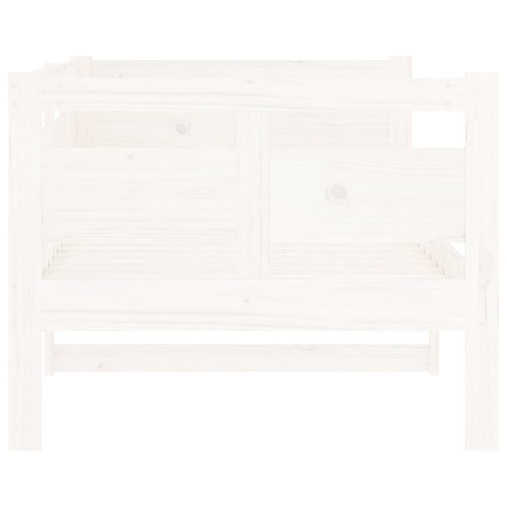 Day Bed without Mattress White Solid Wood Pine 80x200 cm