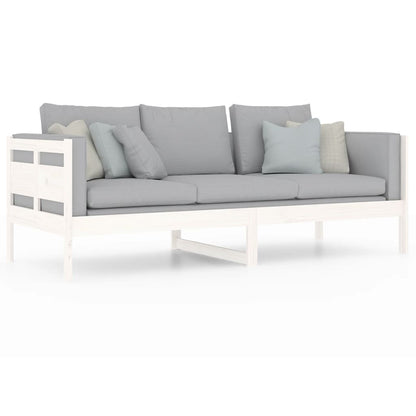 Day Bed without Mattress White Solid Wood Pine 80x200 cm