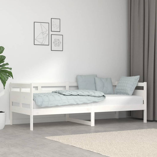 Day Bed without Mattress White Solid Wood Pine 80x200 cm