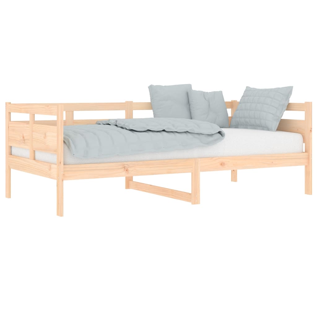 Day Bed without Mattress Solid Wood Pine 90x190 cm Single