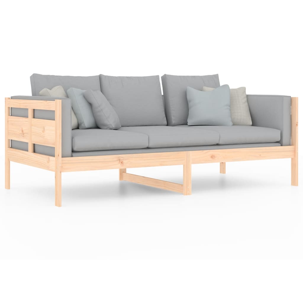 Day Bed without Mattress Solid Wood Pine 90x190 cm Single