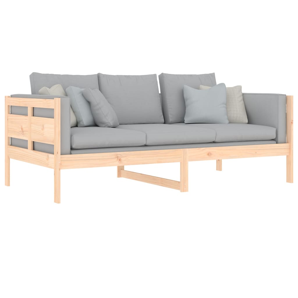 Day Bed without Mattress Solid Wood Pine 90x190 cm Single