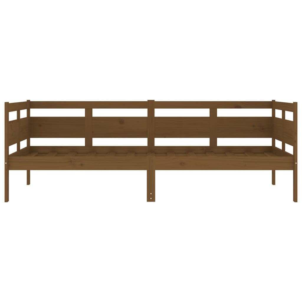 Day Bed Honey Brown Solid Wood Pine 90x190 cm