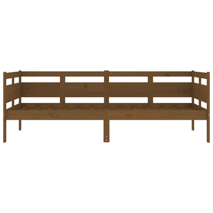 Day Bed Honey Brown Solid Wood Pine 90x190 cm