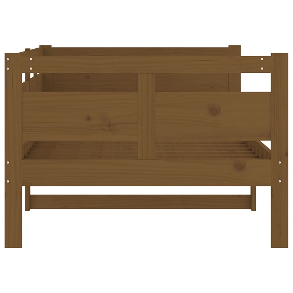 Day Bed Honey Brown Solid Wood Pine 90x190 cm