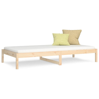 Day Bed without Mattress 90x190 cm Single Solid Wood Pine