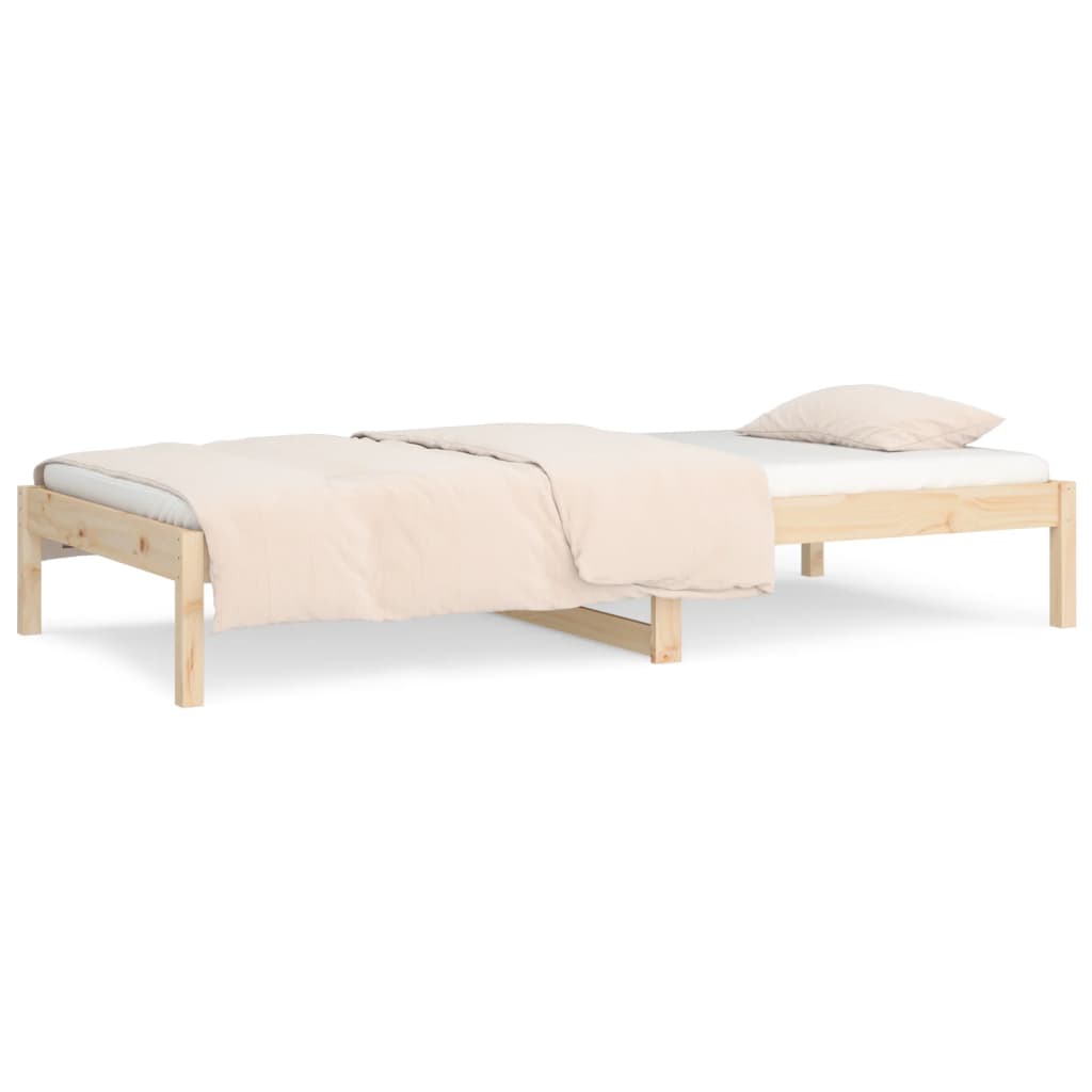 Day Bed without Mattress 90x190 cm Single Solid Wood Pine