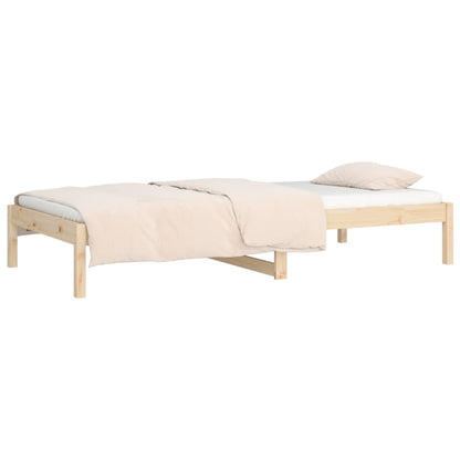 Day Bed without Mattress 90x190 cm Single Solid Wood Pine