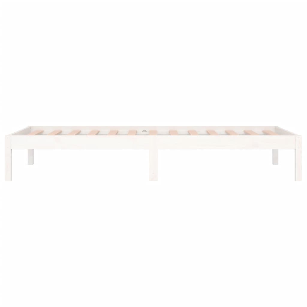 Day Bed without Mattress White 90x190 cm Single Single Solid Wood Pine