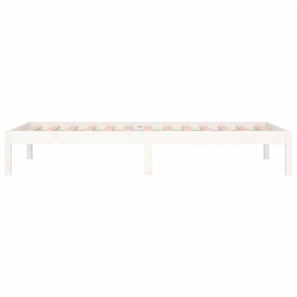 Day Bed without Mattress White 90x190 cm Single Single Solid Wood Pine