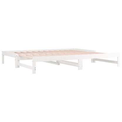 Pull-out Day Bed without Mattress White 2x(90x200) cm