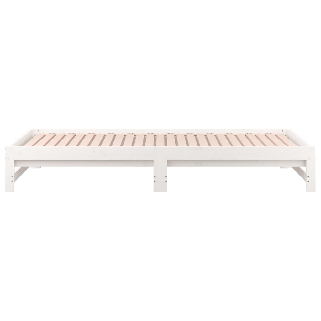 Pull-out Day Bed without Mattress White 2x(90x200) cm