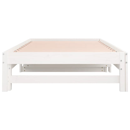 Pull-out Day Bed without Mattress White 2x(90x200) cm