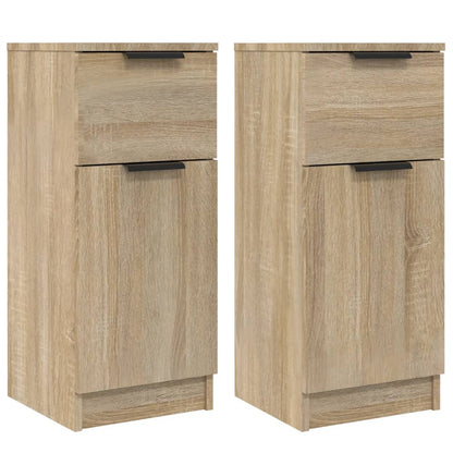 Sideboards 2 pcs Sonoma Oak 30x30x70 cm Engineered Wood