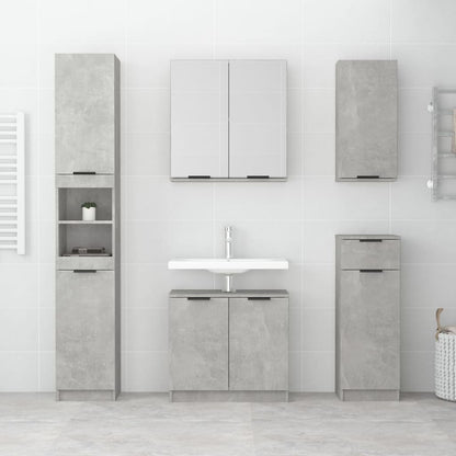 Wall-mounted Bathroom Cabinet Concrete Grey 32x20x67 cm