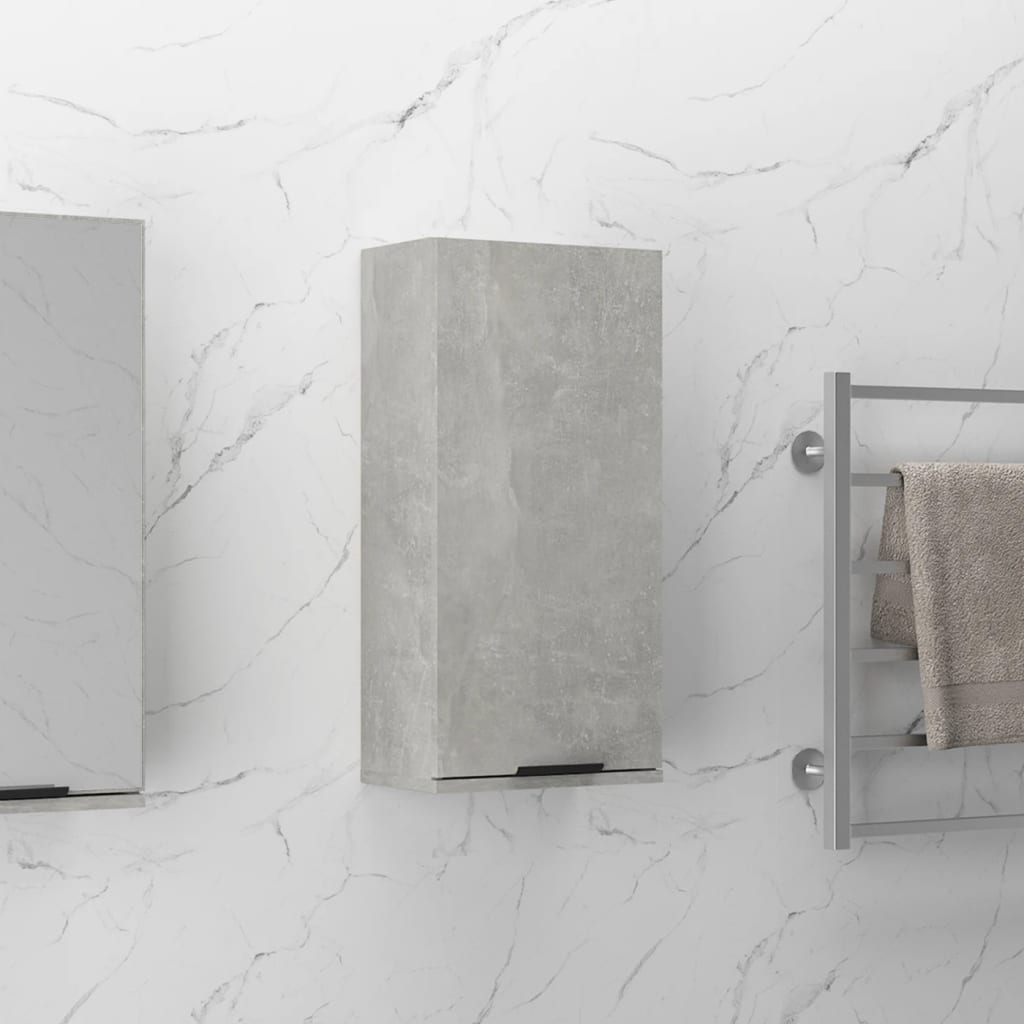 Wall-mounted Bathroom Cabinet Concrete Grey 32x20x67 cm