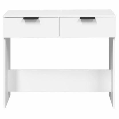 Console Table White 90x36x75 cm Engineered Wood