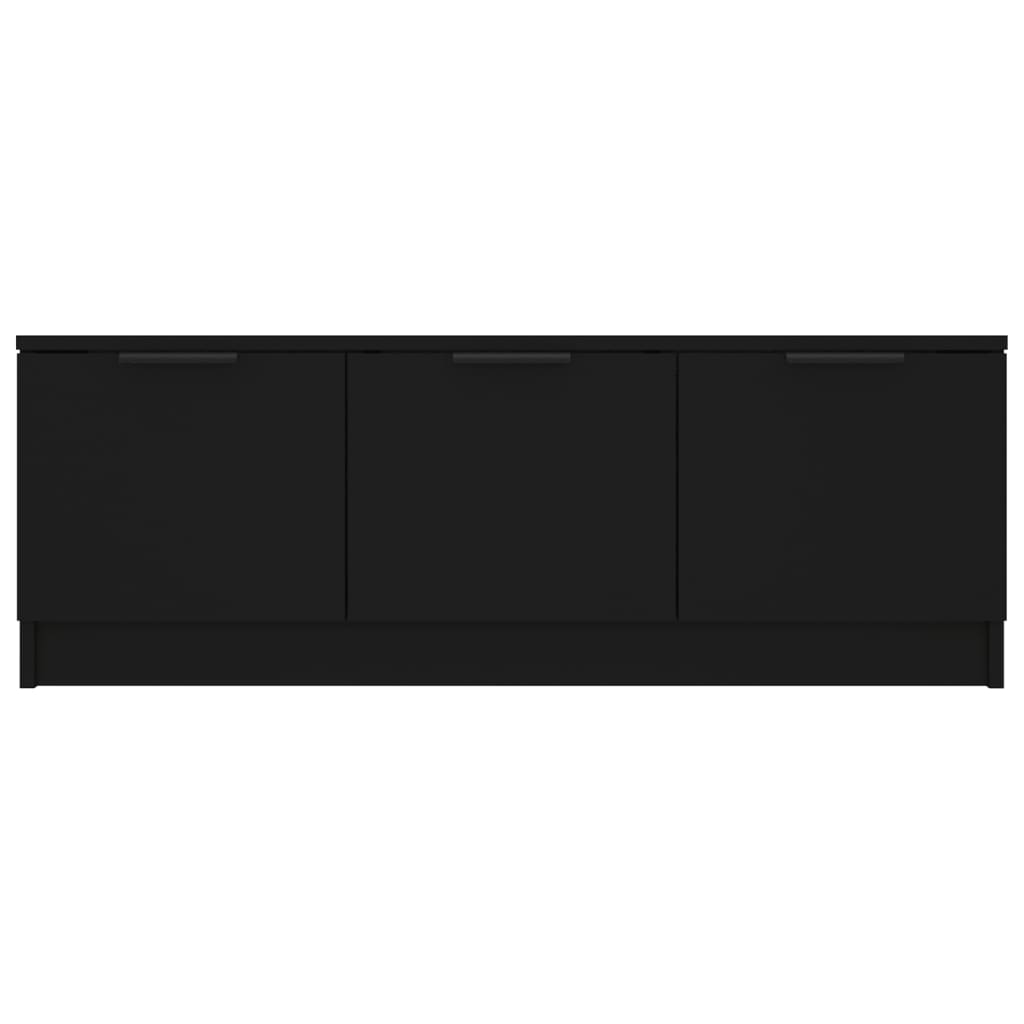 TV Cabinet Black 102x35x36.5 cm Engineered Wood