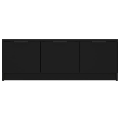 TV Cabinet Black 102x35x36.5 cm Engineered Wood