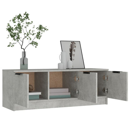 TV Cabinet Concrete Grey 102x35x36.5 cm Engineered Wood