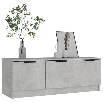 TV Cabinet Concrete Grey 102x35x36.5 cm Engineered Wood